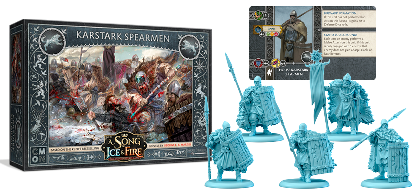 A Song of Ice and Fire : Tabletop Miniatures Game - House Karstark Spearmen